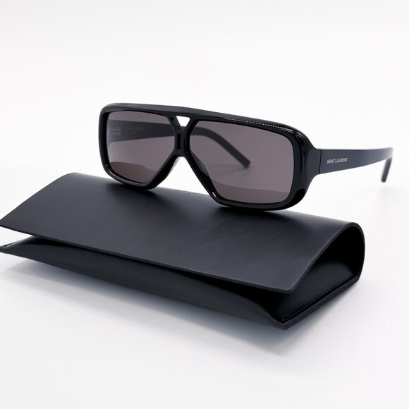 NEW SAINT LAURENT SL 569Y 001 BLACK WOMEN SUNGLASSES SAINT LAURENT SL569Y 001 - Picture 2 of 11